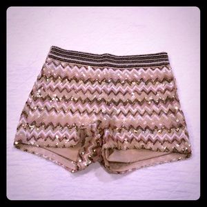 Women’s Sequin High waisted Shorts - Size S